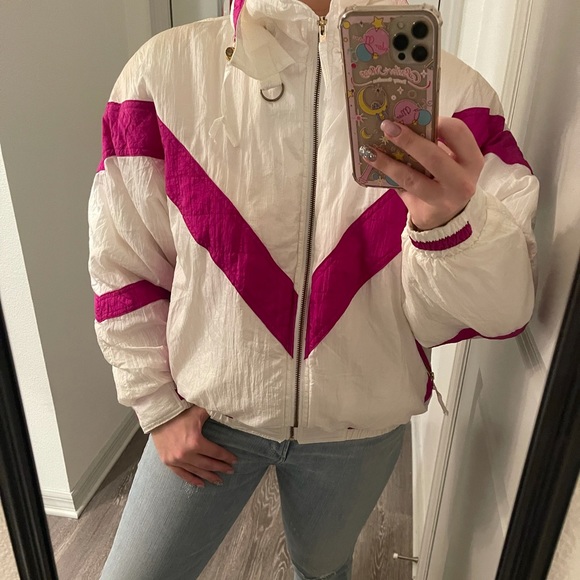 Vintage 80s Puffy Windbreaker Jacket - Picture 1 of 7